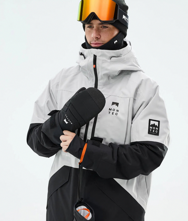 Arch Veste de ski pour homme – Gris clair / Noir