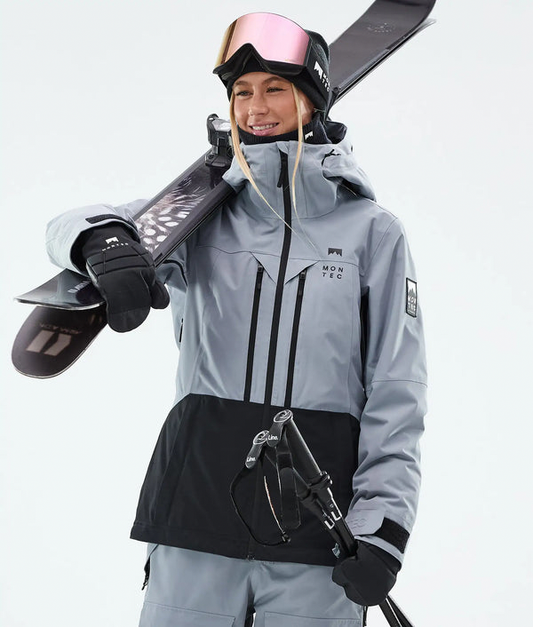 Moss W Veste de ski pour femme – Bleu doux / Noir