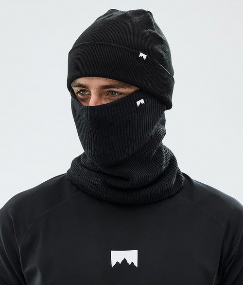 Cagoule Classique Tricotée Noir