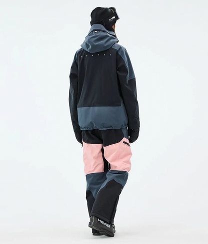 Morpheus W Veste de ski pour femme – Bleu métallisé / Noir / Rose doux