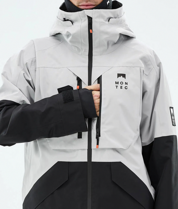 Arch Veste de ski pour homme – Gris clair / Noir