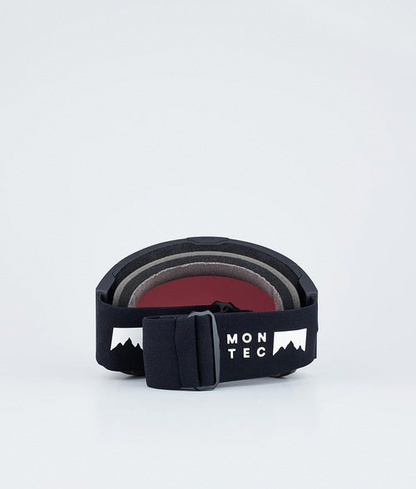 Masque De Ski – Noir Avec Écran Miroir Noir